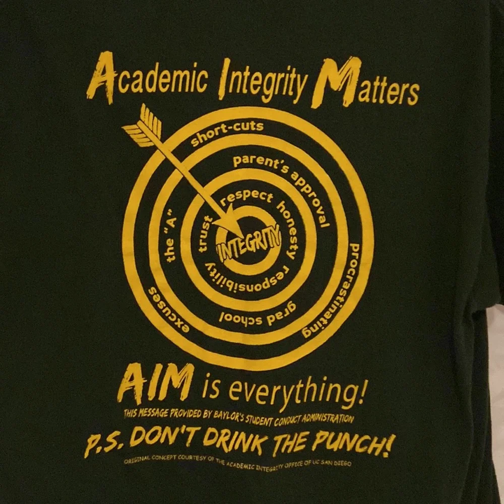 NCAA Baylor AIM is Everything T-Shirt Adult Size Large 🔥 - Picture 5 of 5